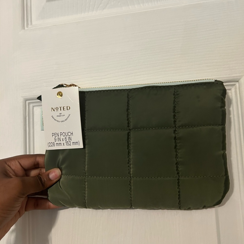Green Quilted Women's Bag